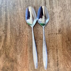 Vintage AAA Hull Florence Stainless Teaspoons Set of 3 Japan MCM Flatware 1970's